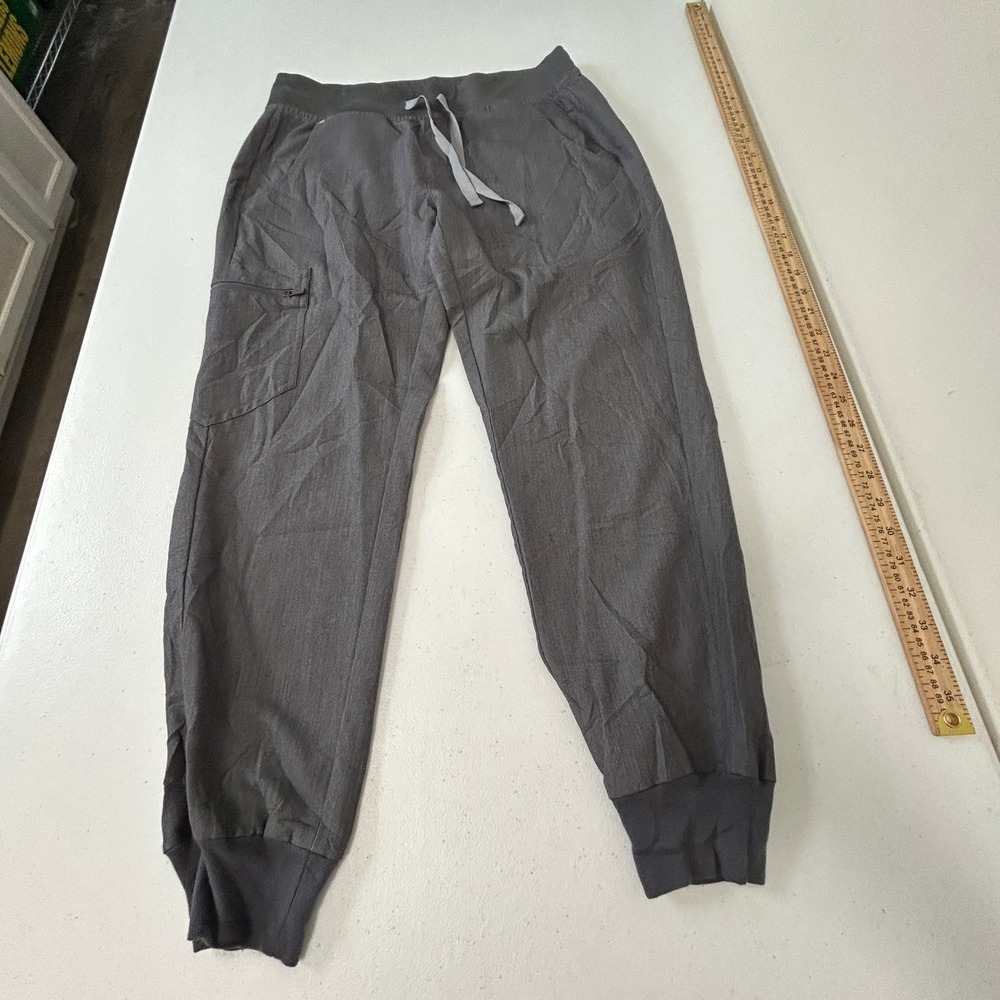 Figs Technical Collection Jogger Scrub Pants Charcoal Gray Heather Small P S/P